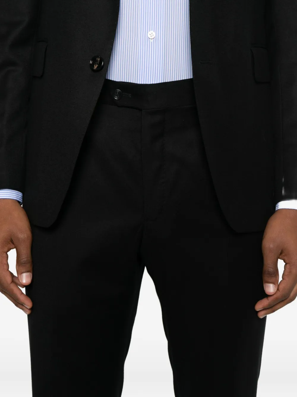 Tagliatore Pak met gekerfde revers Zwart