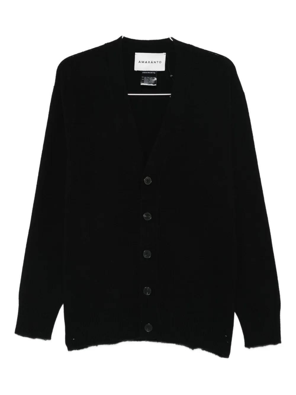 AMARANTO  buttoned cardigan | Black | Image 1