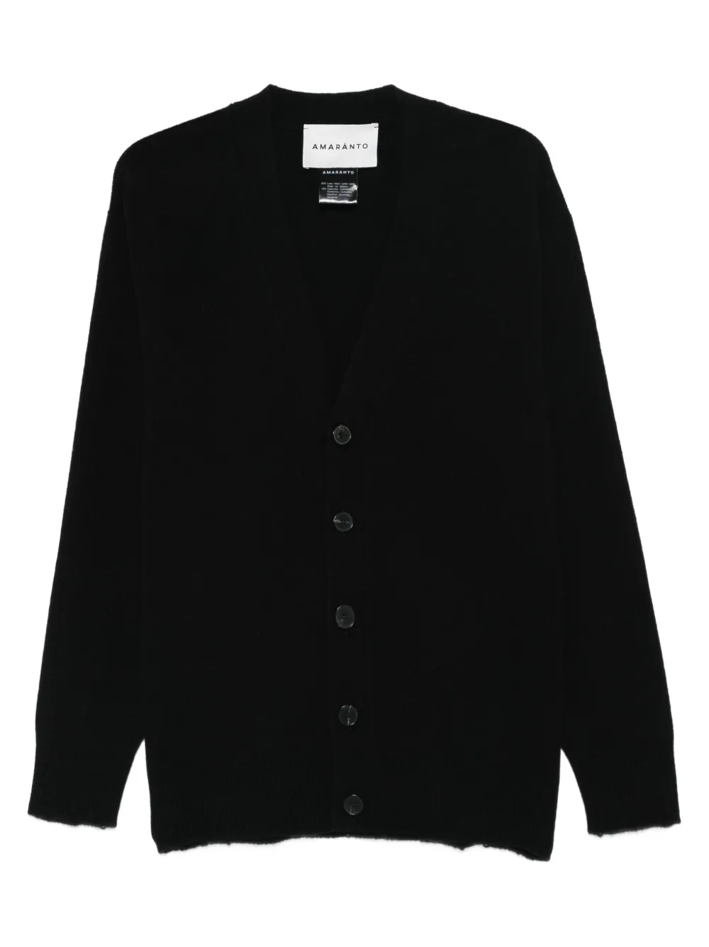 AMARANTO  buttoned cardigan | Black | Image 1