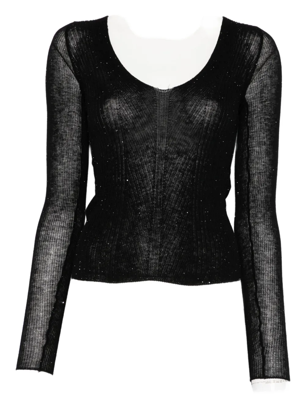 Genny Long-sleeve T-shirt In Black