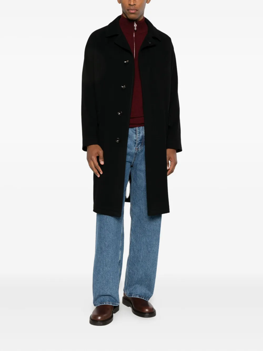 Tagliatore Loyds raglan coat | Single Breasted Coats | Image 2