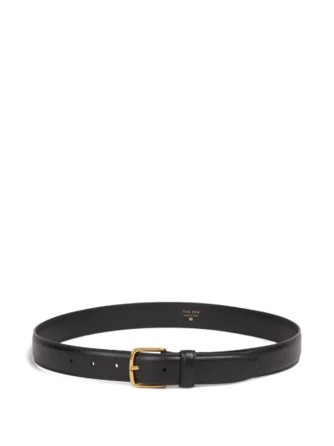 The Row square buckle leather belt