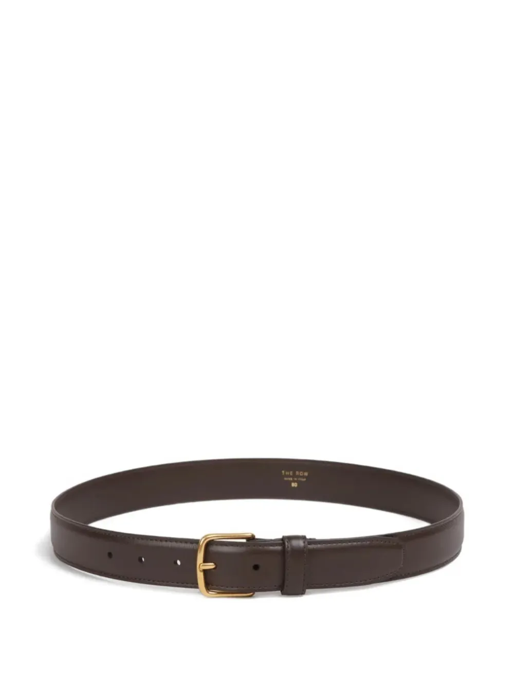 The Row square buckle leather belt | Black | Image 1