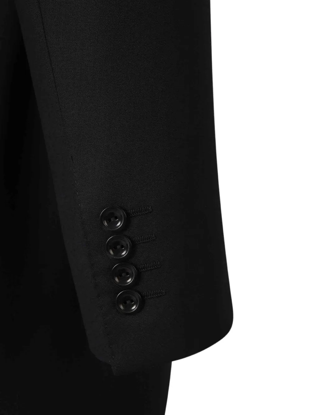 Peak Lapel Plain Wool Morning Coat