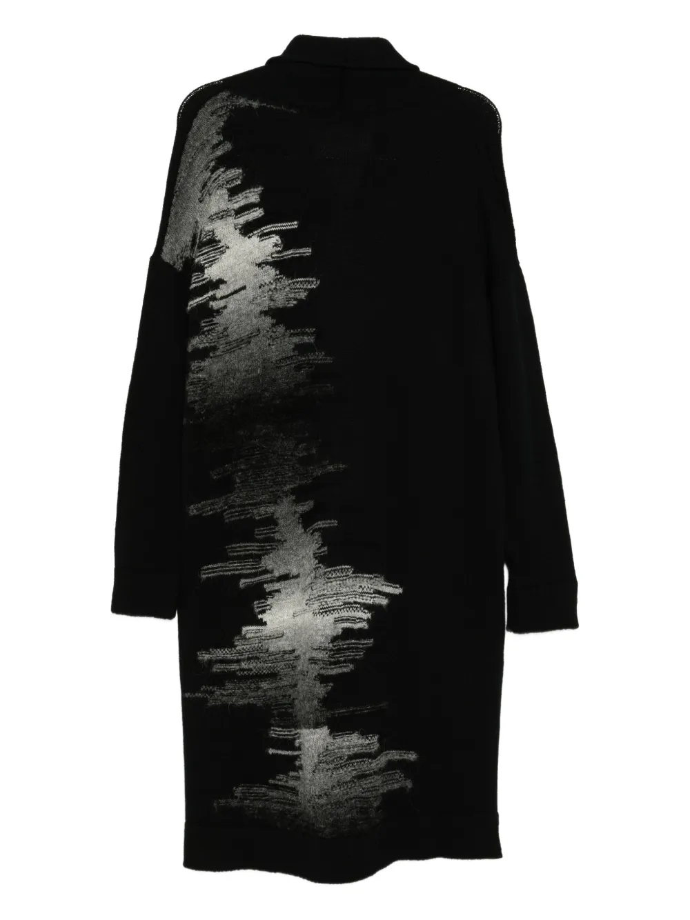 Transit Knitted Coat In Black