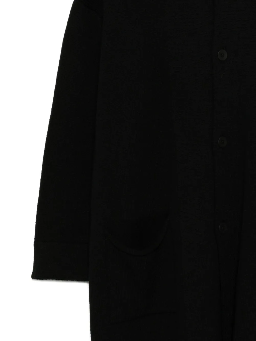 Transit Knitted Coat In Black