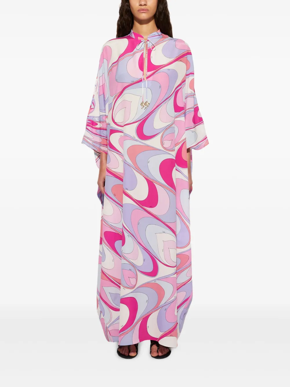 PUCCI Zijden jurk met print - Roze