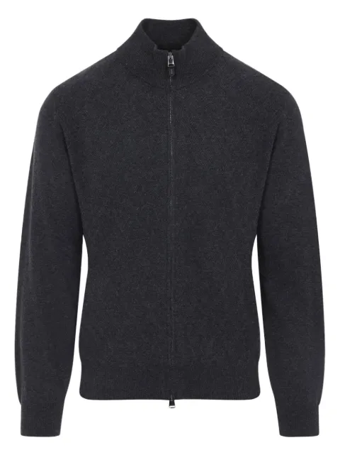 Canali zip-fastening cardigan