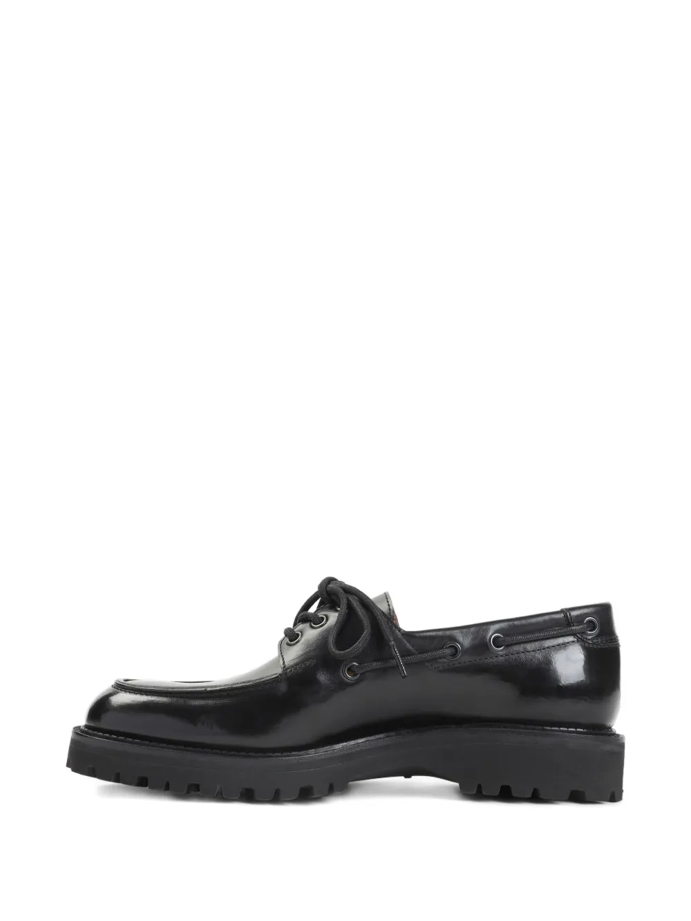 John Lobb Tide leren bootschoenen met veters Zwart