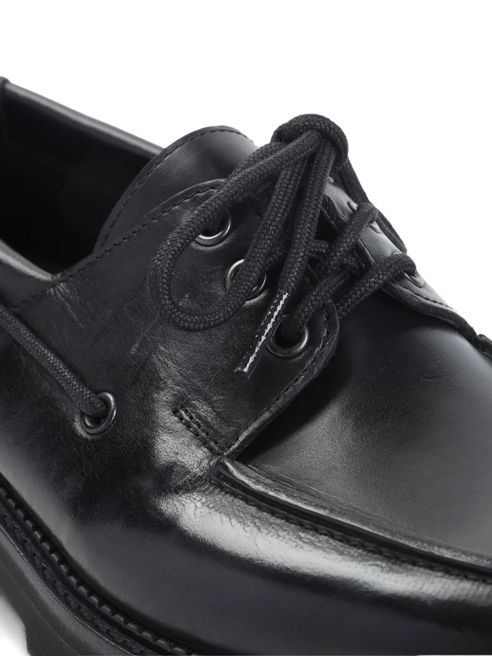 John Lobb Tide leren bootschoenen met veters Zwart