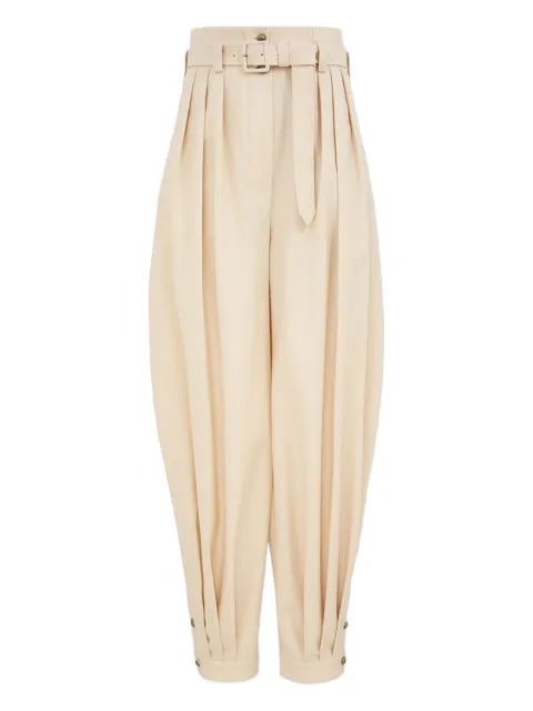 ZIMMERMANN belted pleated pants