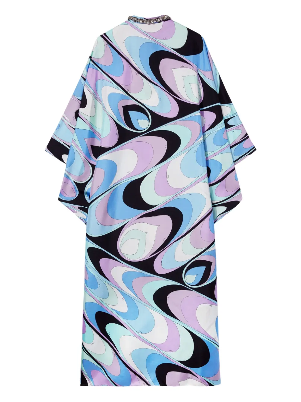 PUCCI Twill jurk met print - Blauw