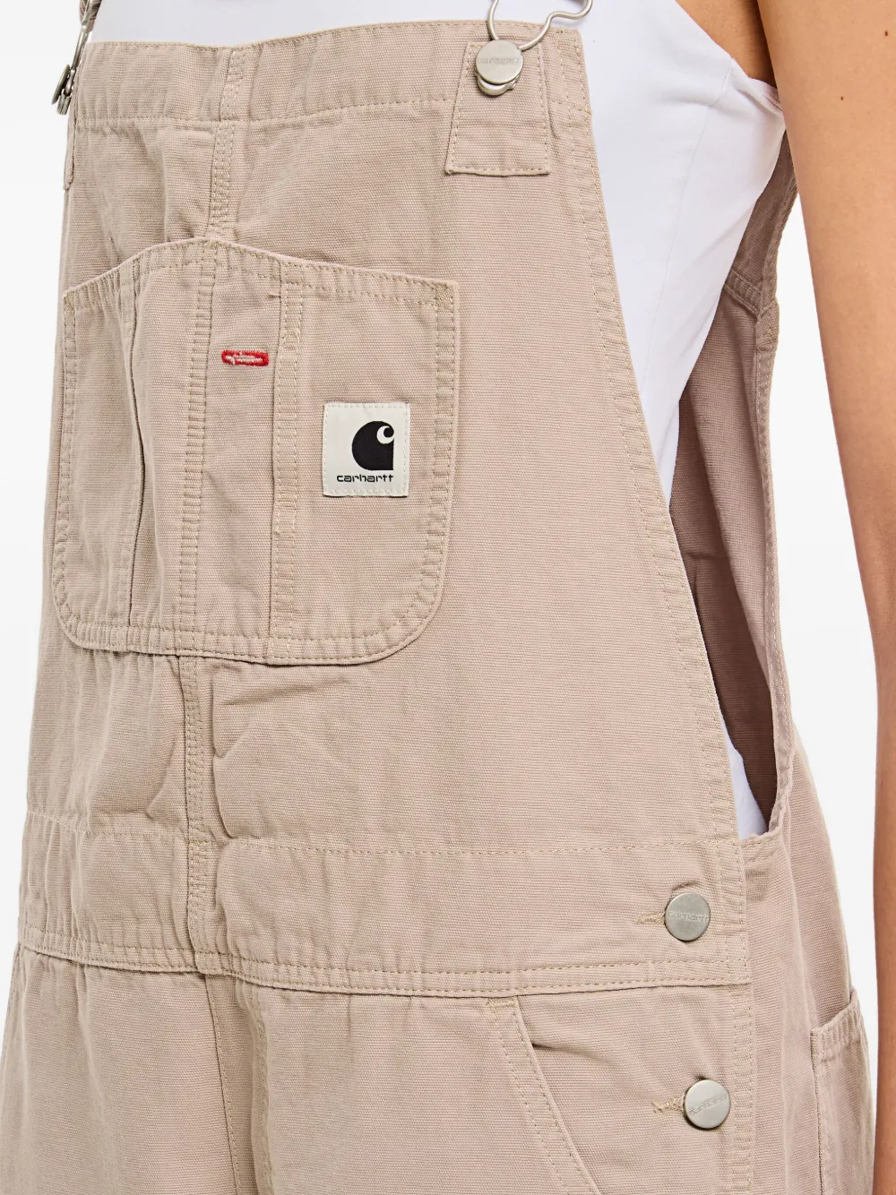 Carhartt Adjustable-strap Chest-pocket Overall In Brown