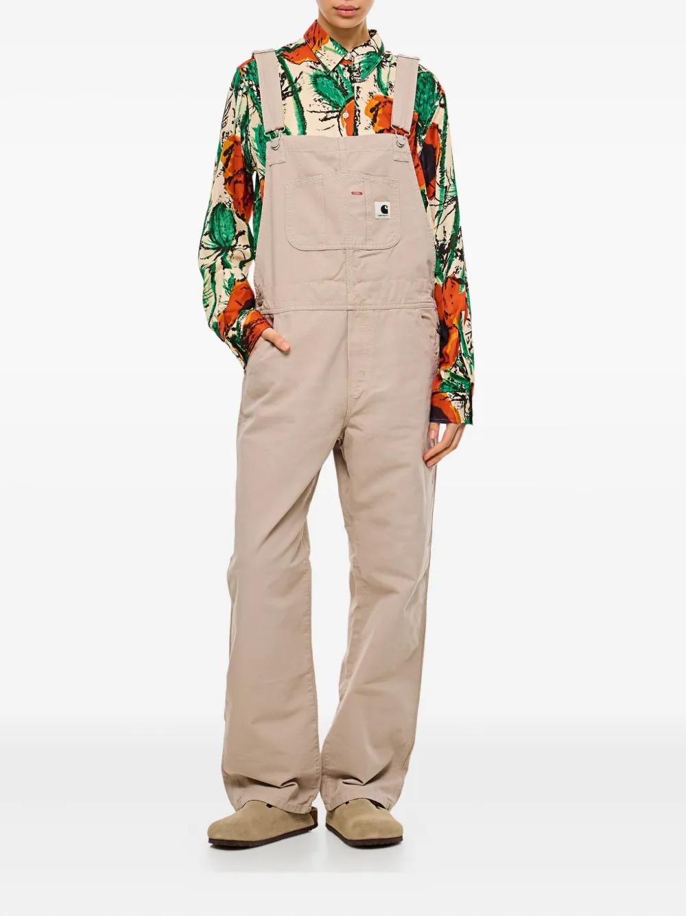 Carhartt Adjustable-strap Chest-pocket Overall In Brown