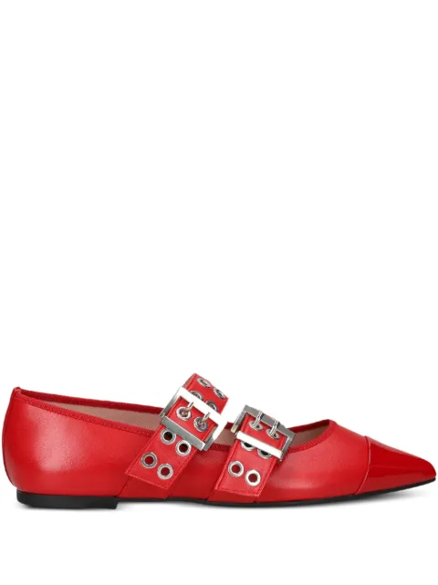 Pretty Ballerinas buckle eyelet ballet flats