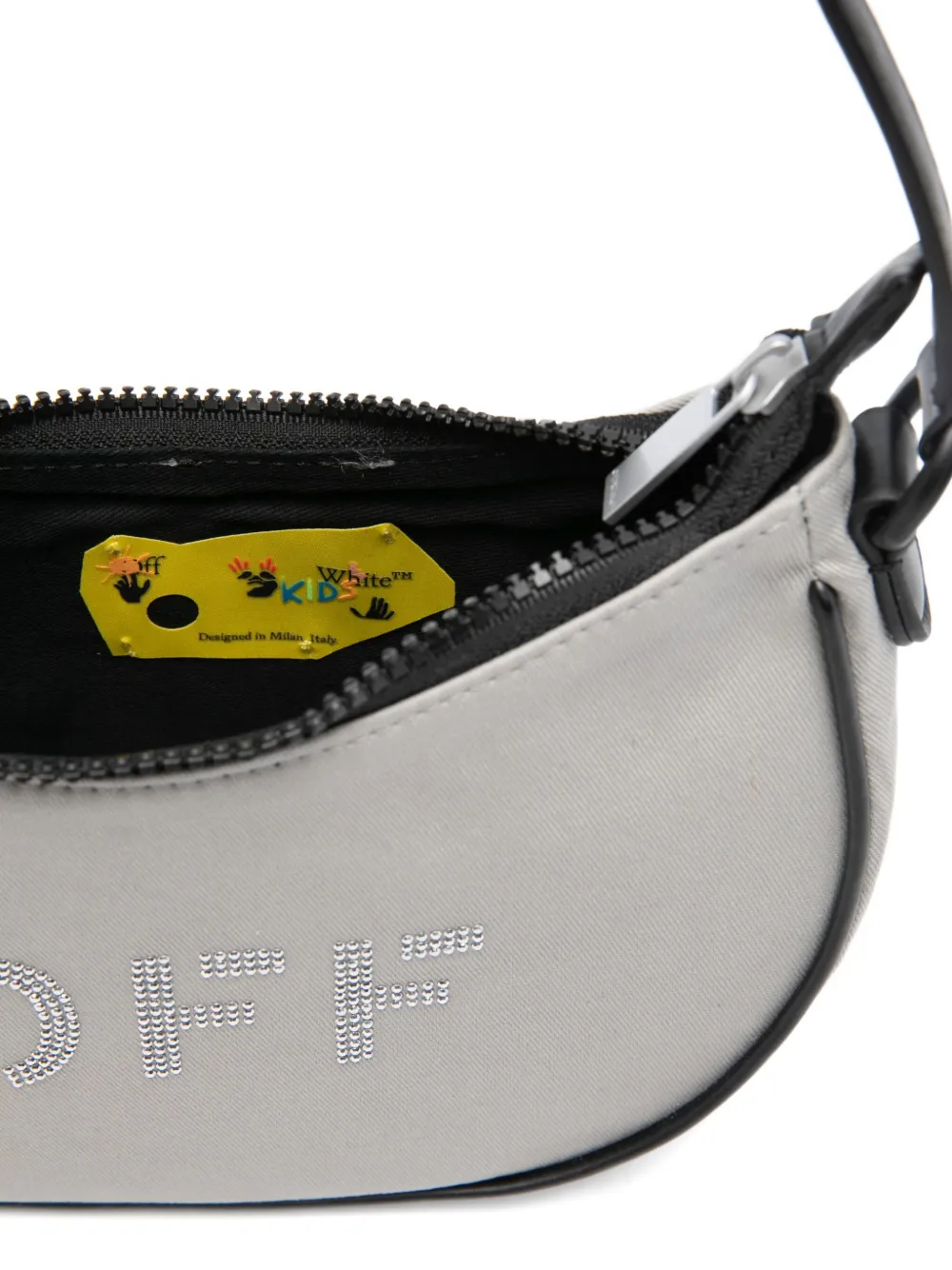 Off-White Kids Schoudertas met rits Grijs