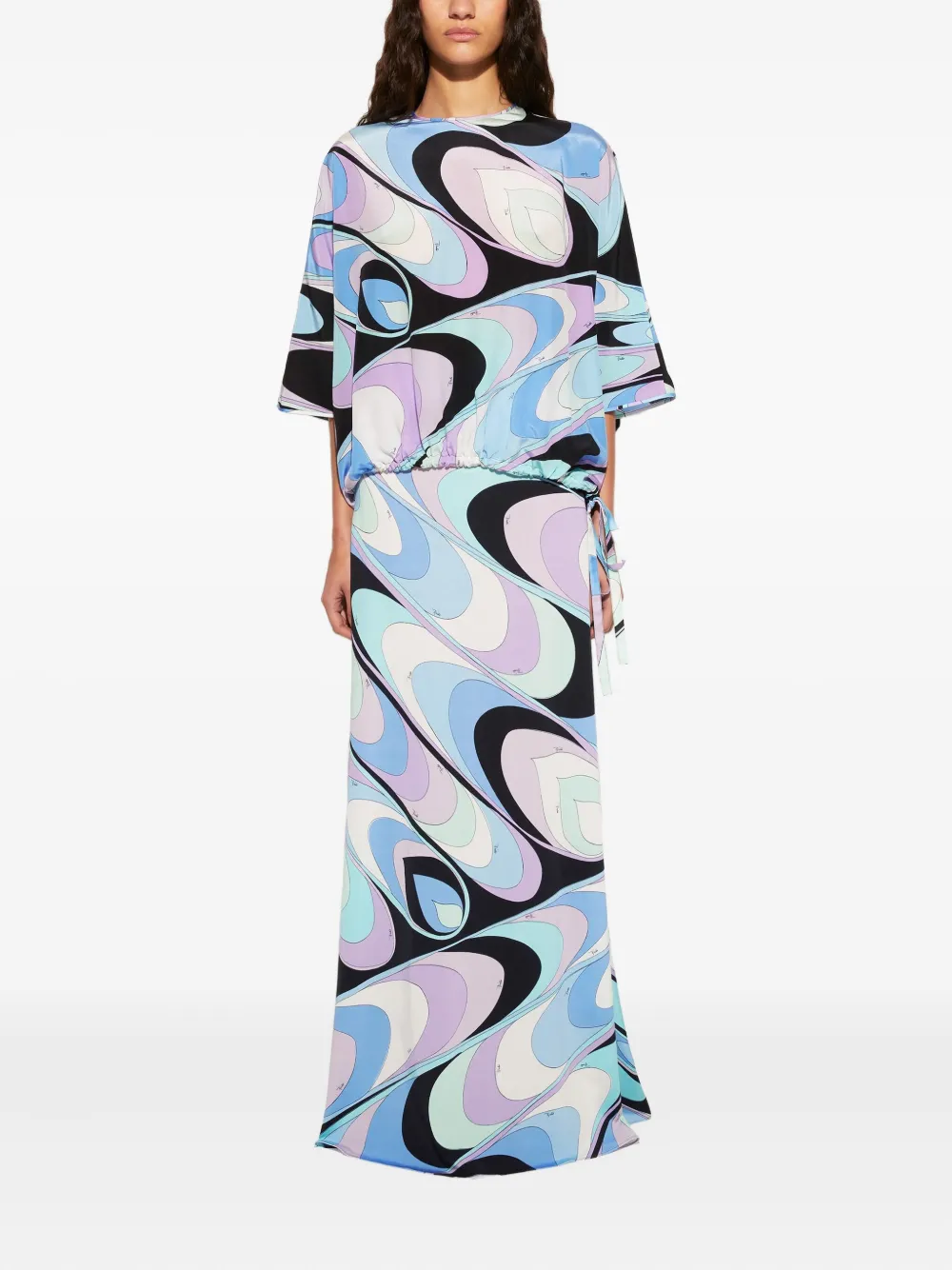 PUCCI Zijden blouse met print - Blauw