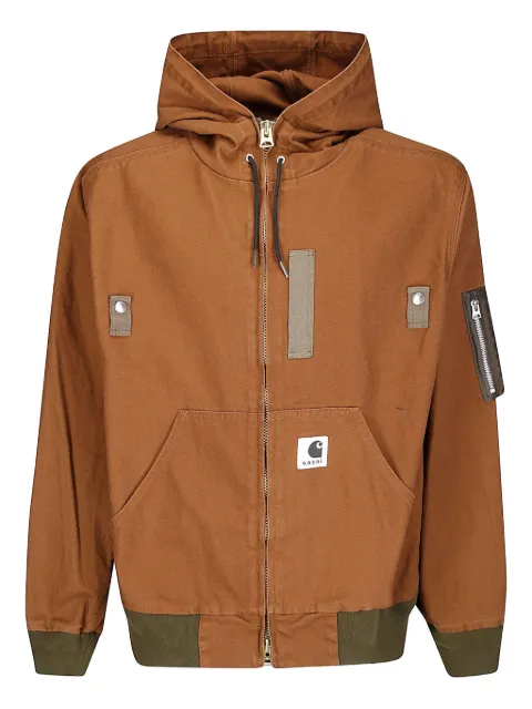 sacai x Carhartt WIP Washed Duck hooded jacket