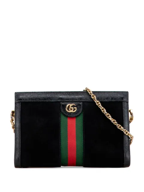 Gucci Pre-Owned 2016-2025 Small Suede Ophidia Chain crossbody bag