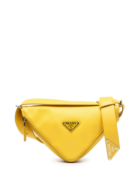 Prada Pre-Owned sac porté épaule Triangle Convertible en cuir Saffiano (2013-2025)