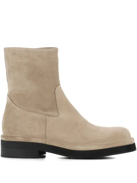 Del Carlo zip-fastening suede boots
