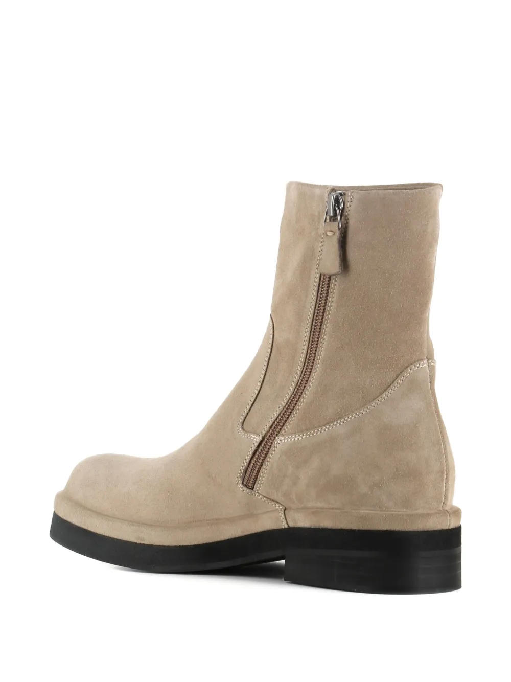 Del Carlo Suède laarzen met ritssluiting Beige