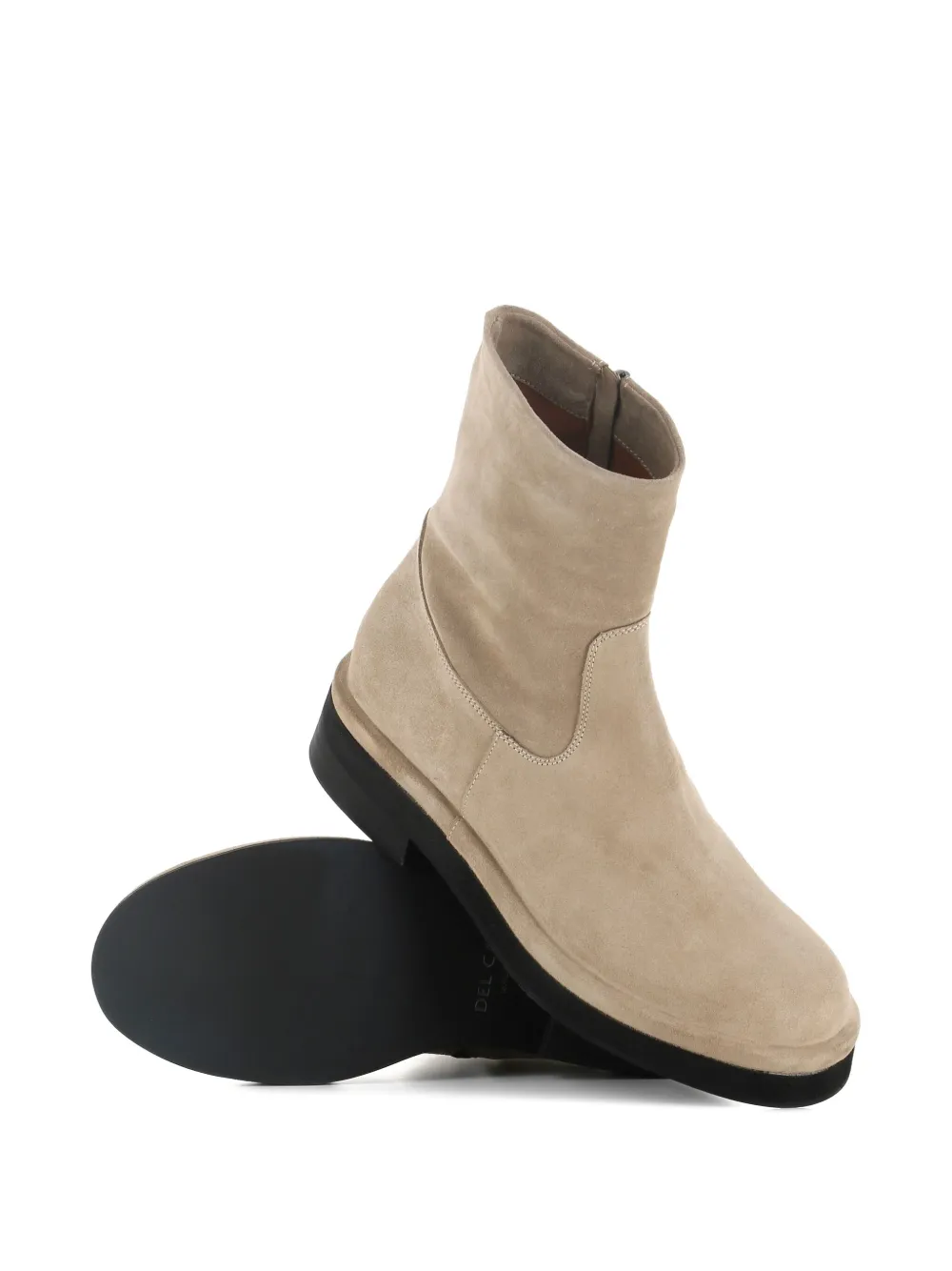 Del Carlo Suède laarzen met ritssluiting Beige