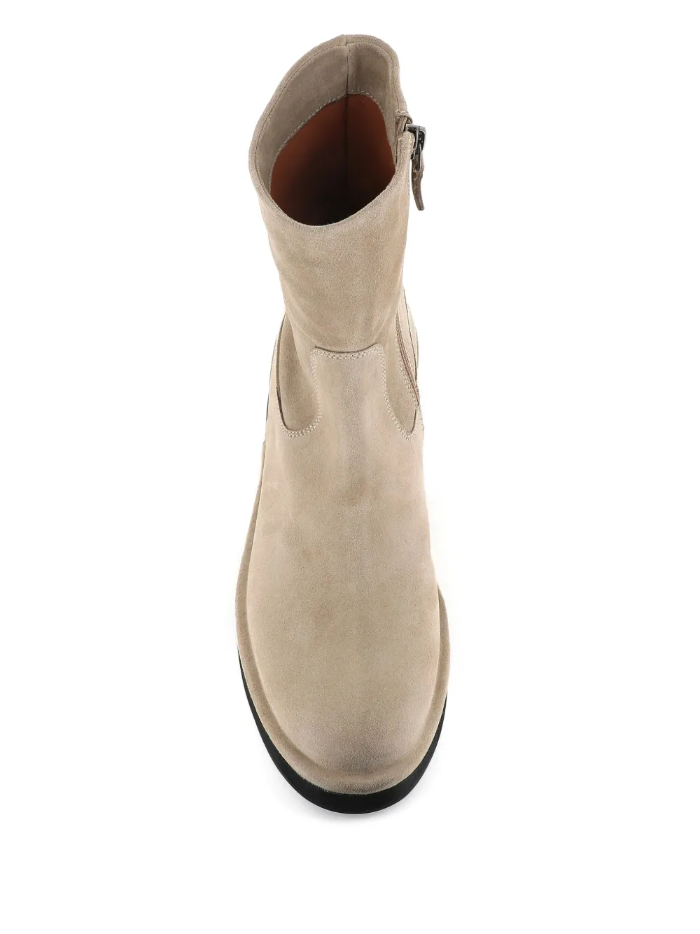 Del Carlo Suède laarzen met ritssluiting Beige
