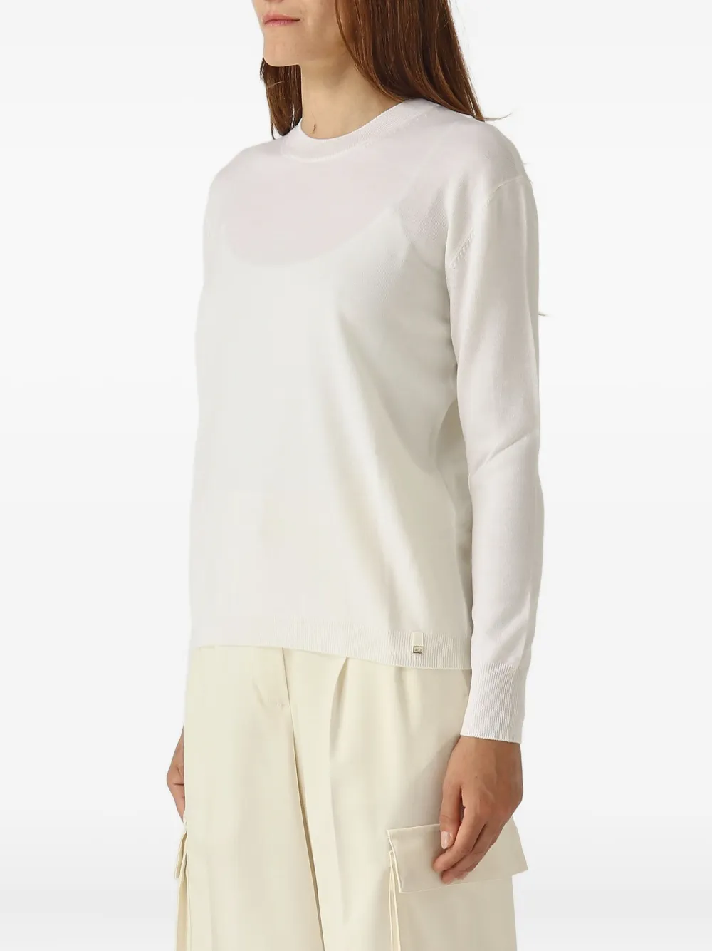 Herno Sweater met ronde hals Wit