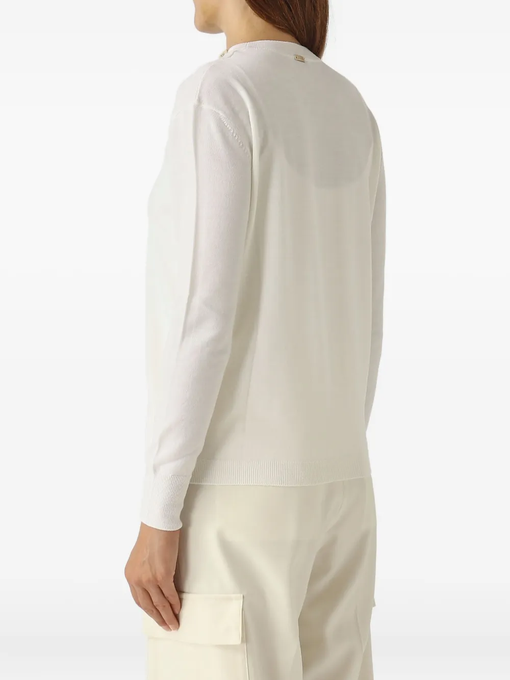 Herno Sweater met ronde hals Wit