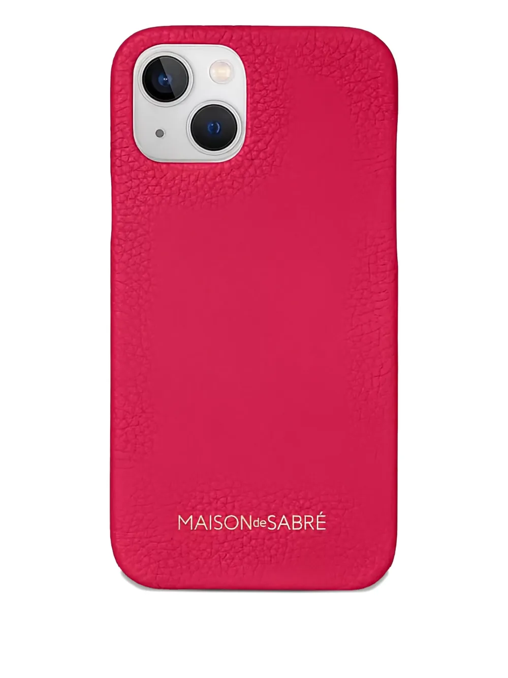 Maison De Sabre Leather Phone Case In Pink