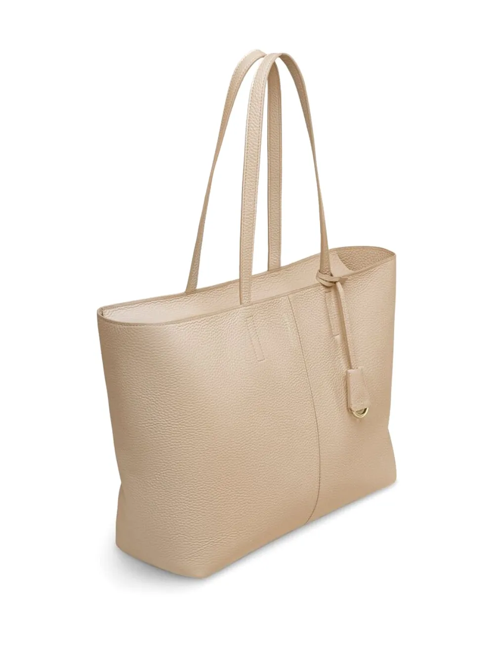  Maison De Sabré Zipped Leather Soft Tote - Neutrals 