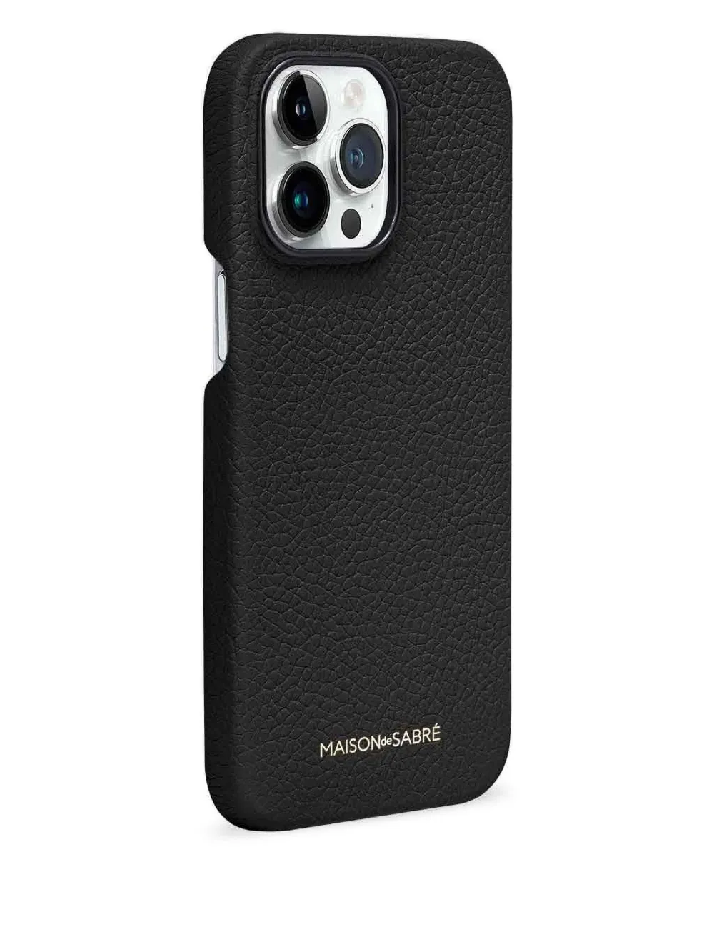 Maison De Sabre Iphone 14 Pro Pebbled-leather Phone Case In Blue