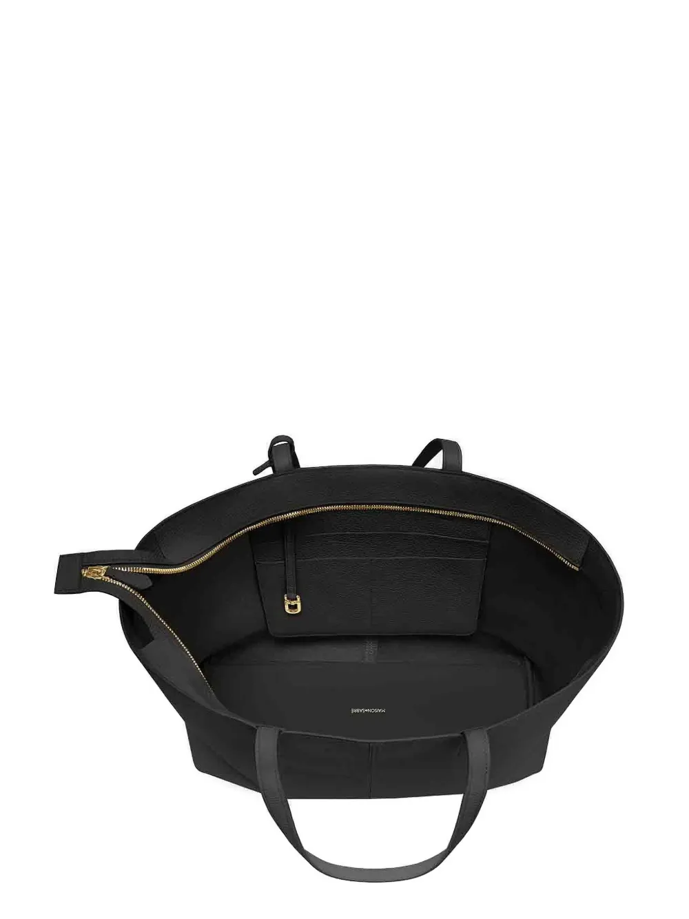 MAISON de SABRÉ Leren shopper met rits Zwart