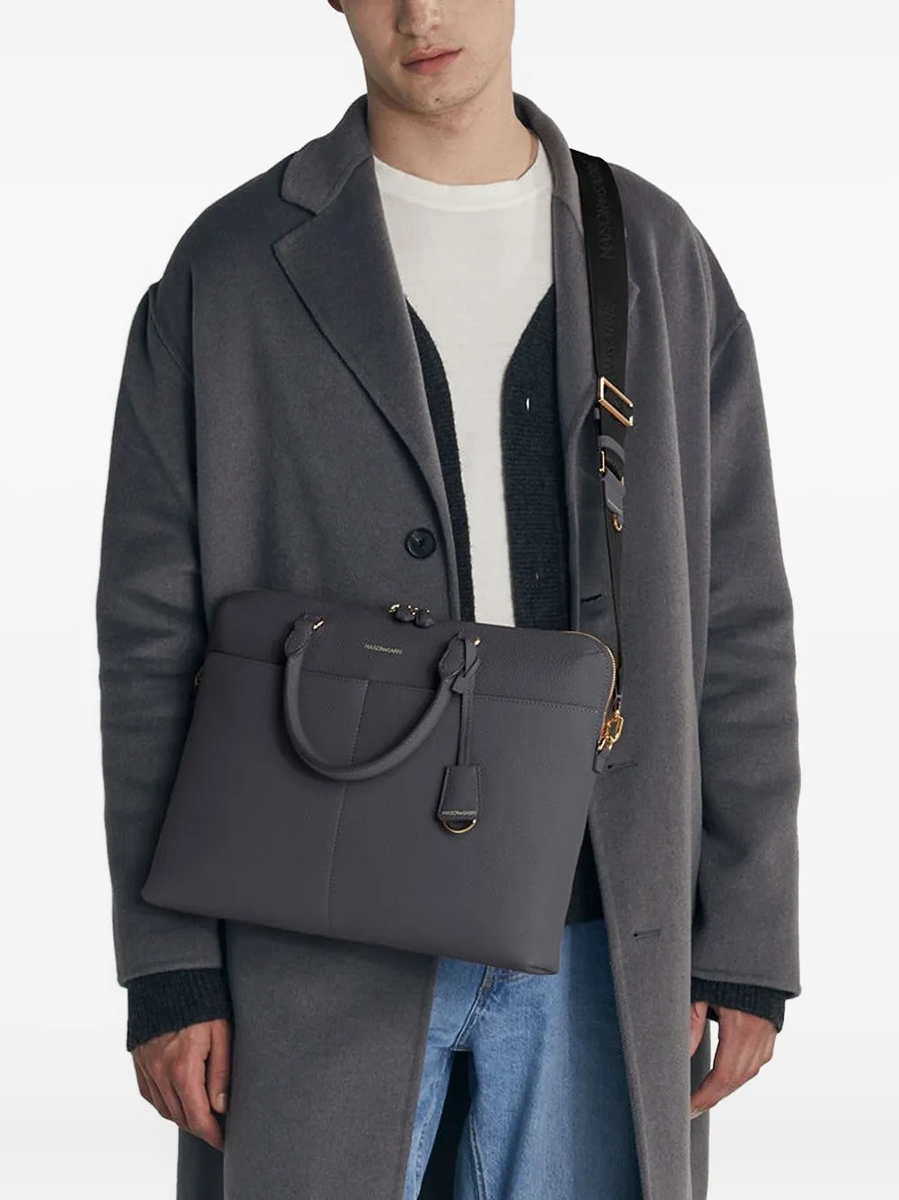 MAISON de SABRÉ laptopväska i läder med dragkedja | Herr | Image 2