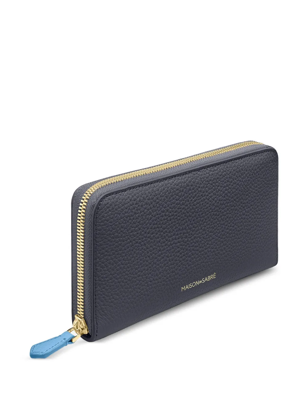 MAISON de SABRÉ zip leather long wallet Grijs