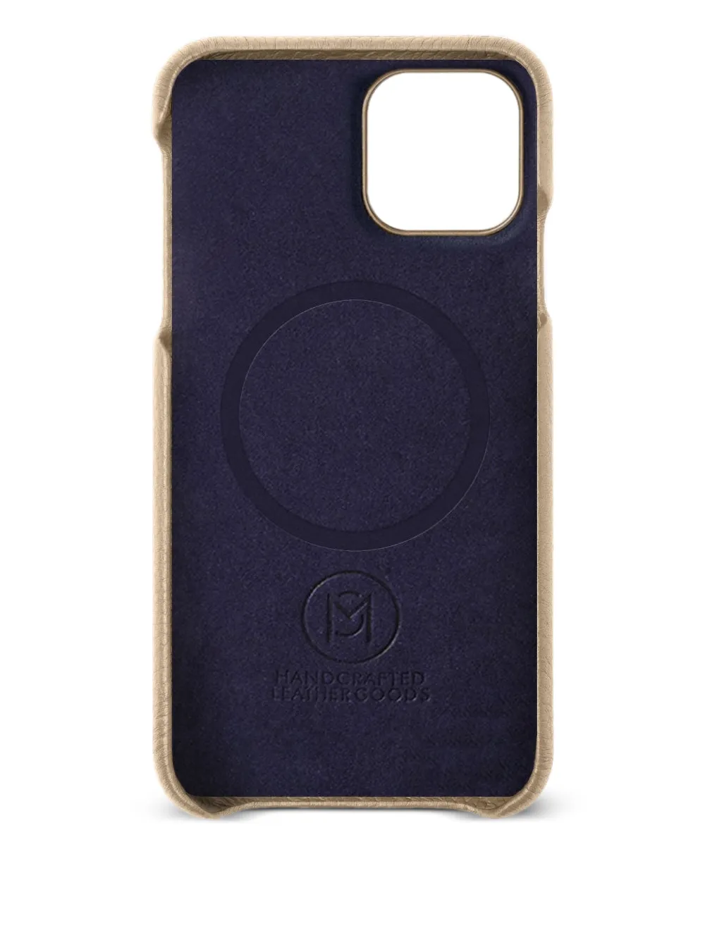 Maison De Sabre Iphone 15 Leather Phone Case In Neutral