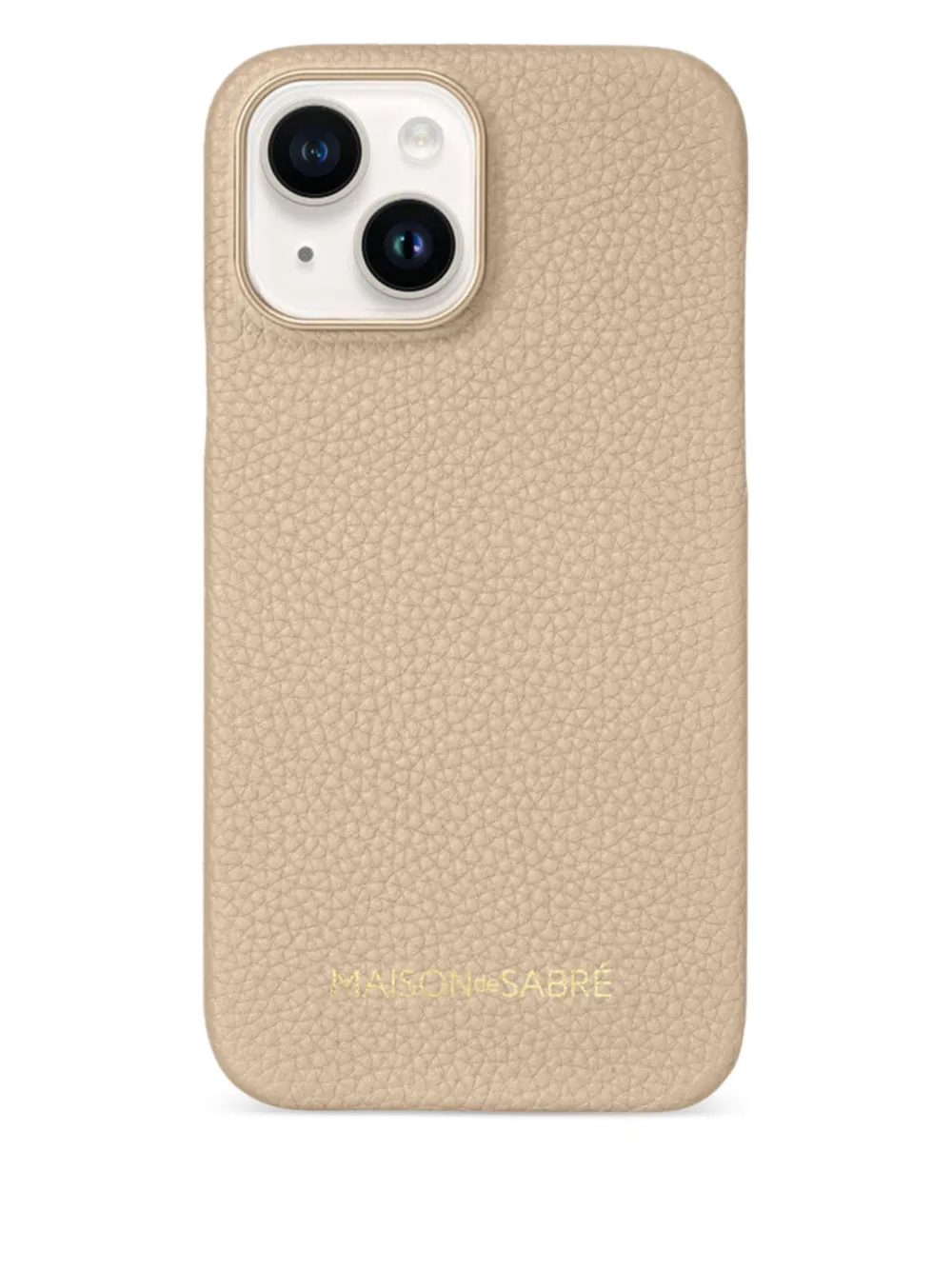 MAISON de SABRÉ iPhone 15 leather phone case | Neutrals | Image 1