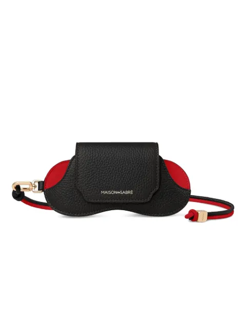 MAISON de SABRÉ clippable leather sunglasses sling case
