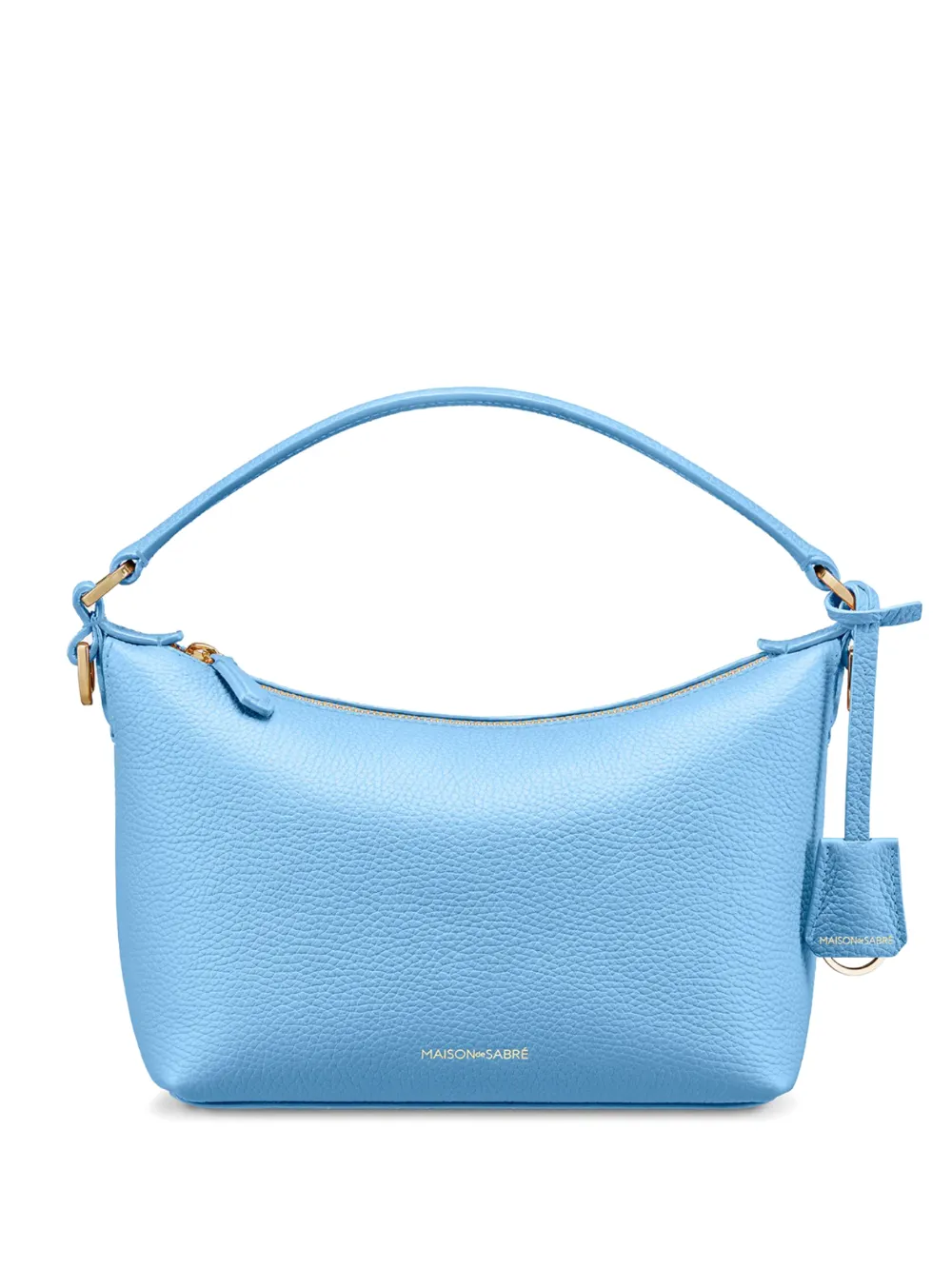 Maison De Sabre Padded Handle Leather Hobo In Blue