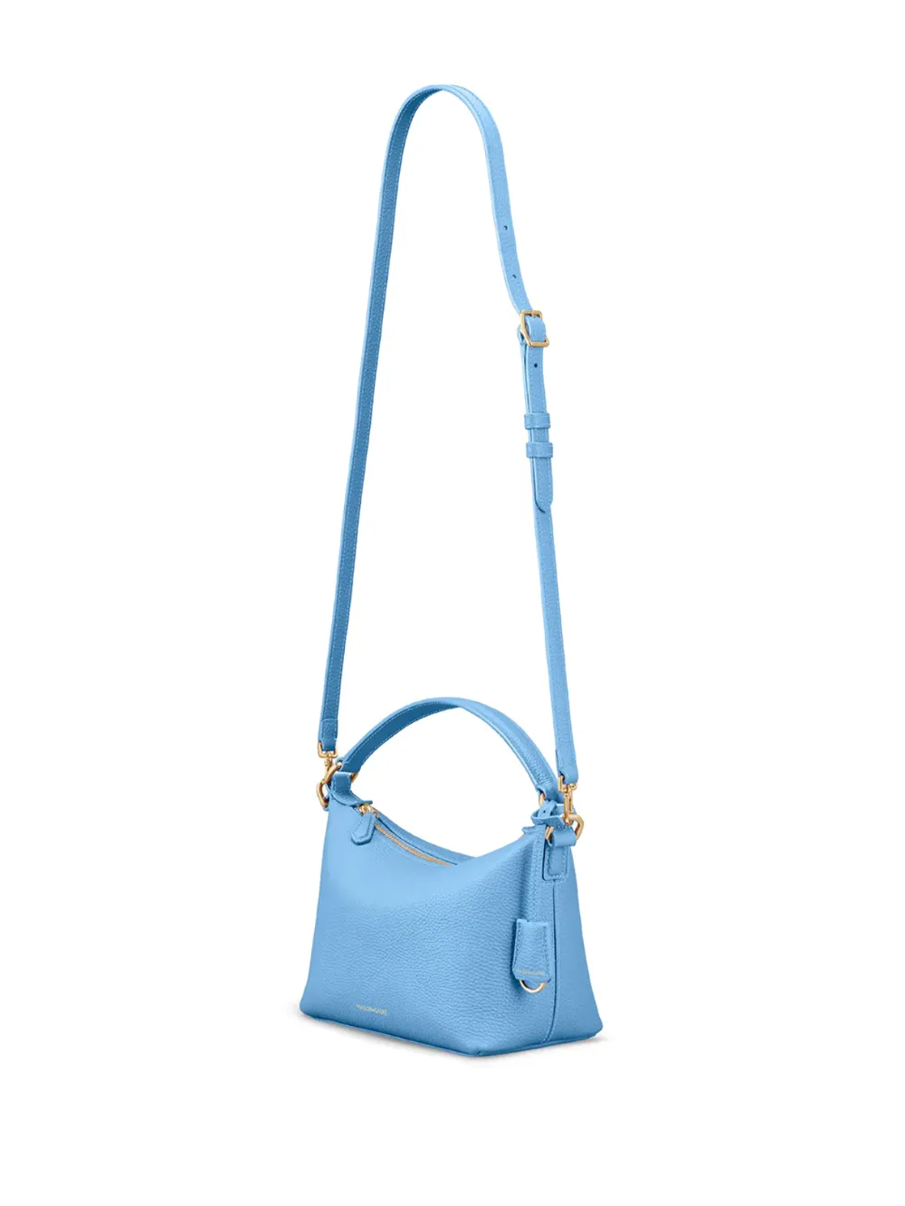 MAISON de SABRÉ Leren hobo met gewatteerd handvat Blauw