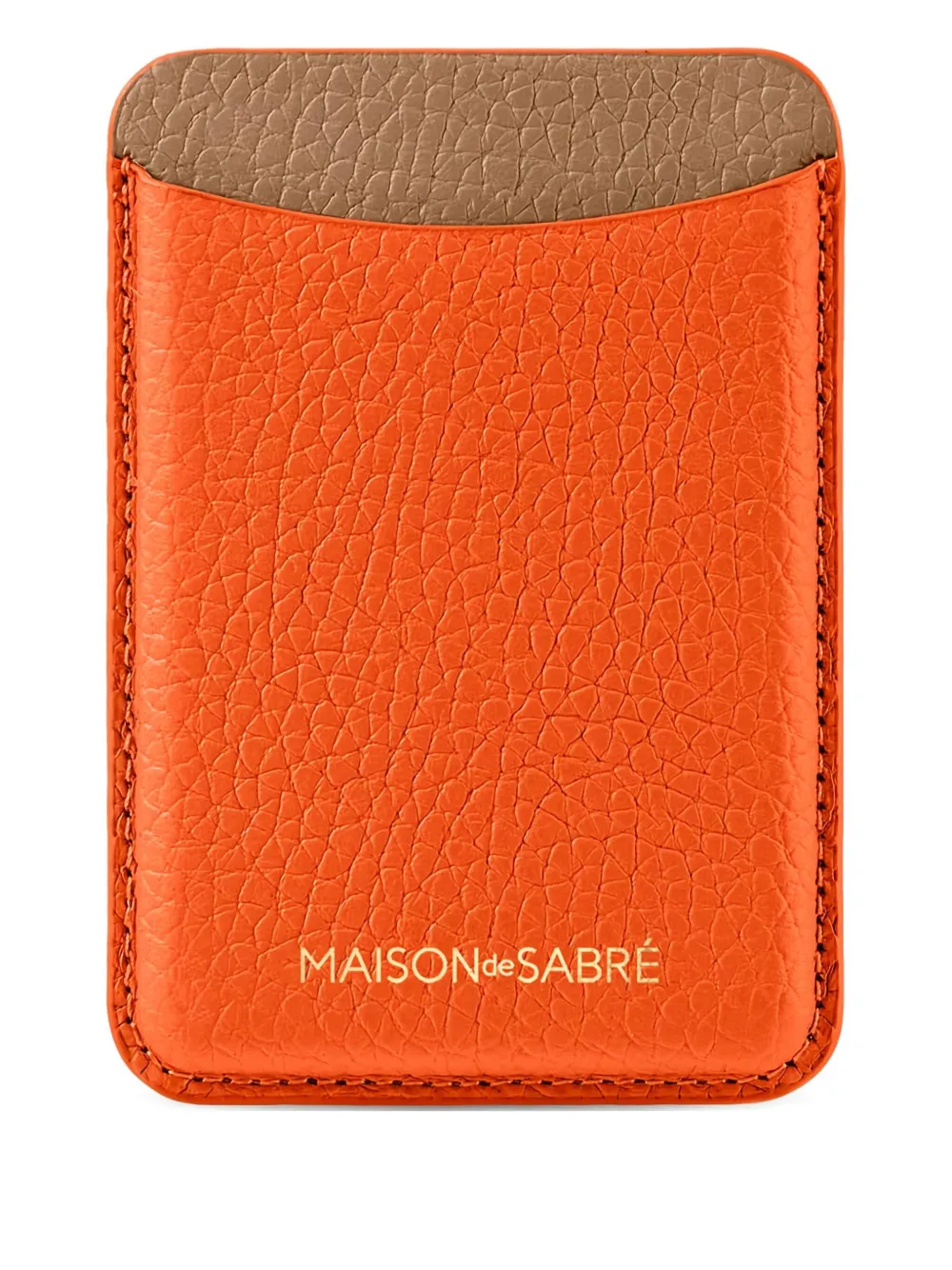 MAISON de SABRÉ Portacarte magnetico in pelle per MagSafe - Arancione