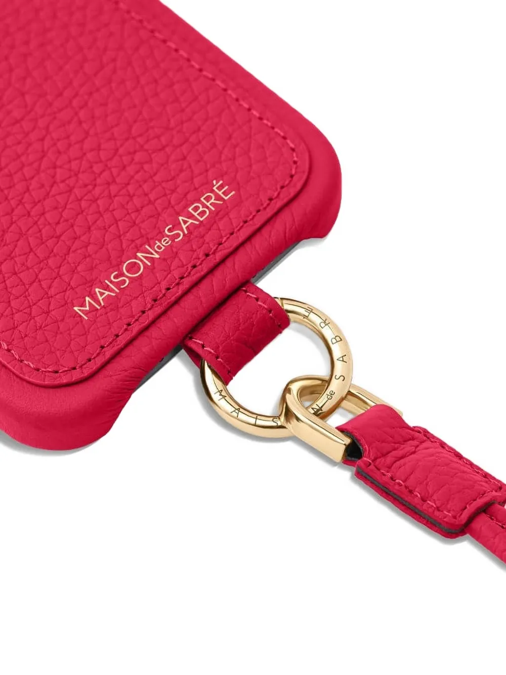 Maison De Sabre Iphone 14 Pro Max Sling Card-slots Phone Case In Pink