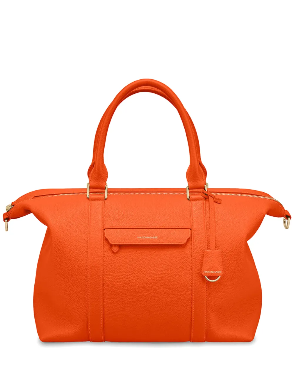 MAISON de SABRÉ Borsone in pelle pieno fiore - Arancione