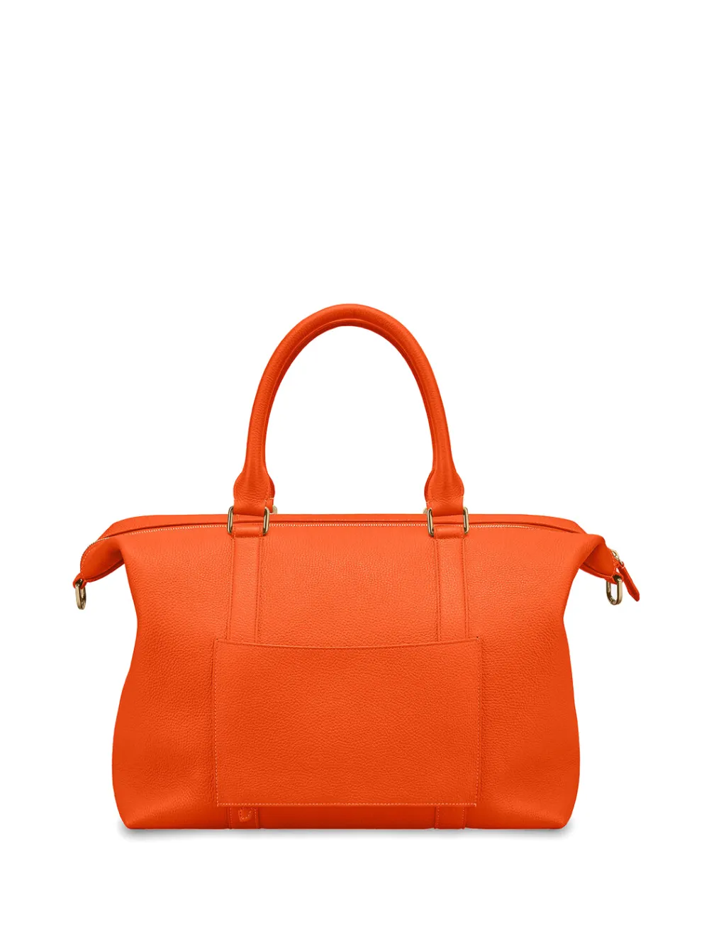  Maison De Sabré Large Leather Weekender Bag - Orange 
