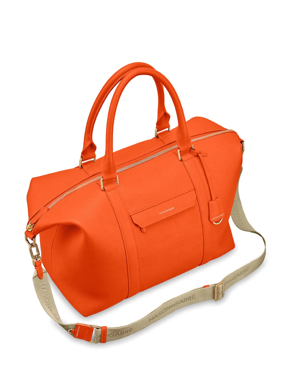 MAISON De SABRÉ レザーボストンバッグ L | オレンジ | FARFETCH JP