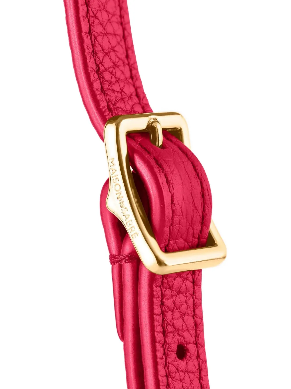 MAISON de SABRÉ Flap leren mini-schoudertas Roze