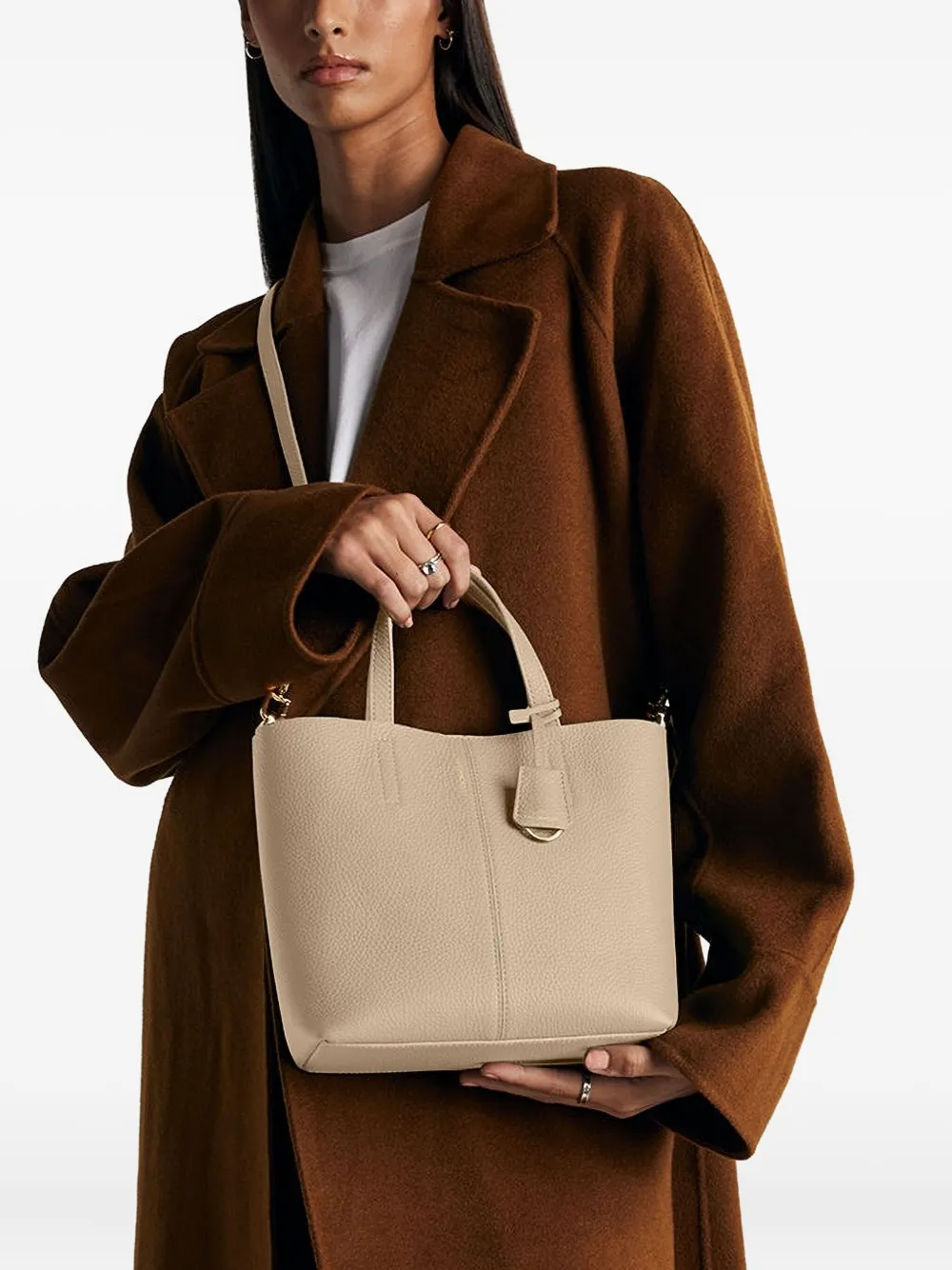 Maison De Sabre Small Soft Tote Bag In Neutral