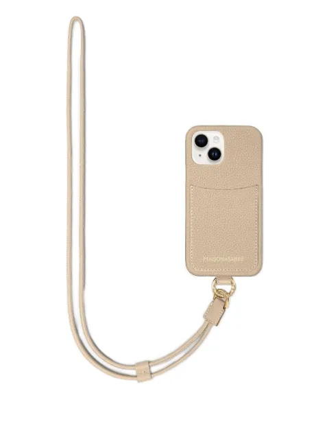 MAISON de SABRÉ coque d'iPhone 15 Sling en cuir à fente pour carte