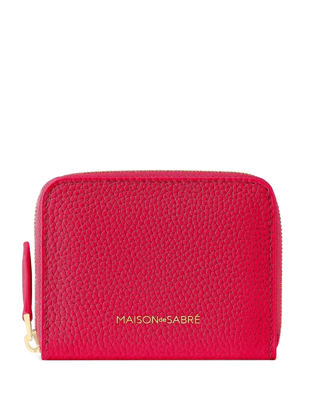 Maison De Sabre Zipped Leather Wallet In Pink